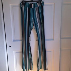 Women’s striped bell bottoms Size L
